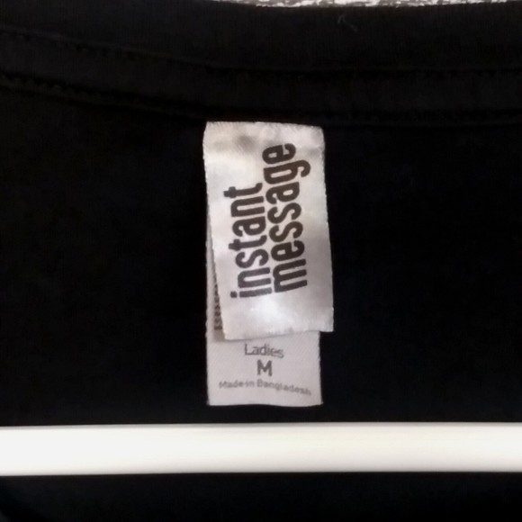 Gnome Elf Dwarf T-Shirt Women's Size M Instant Message Brand Black Short Sleeve - Picture 4 of 7